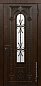 Входная дверь Лацио Лайт со стеклом и ковкой снаружи