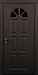 Дверь  Кармен цвет коричневый/коричневый 860х2050 мм вид снаружи