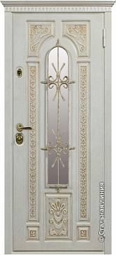 Дверь  Лацио цвет белый/белый 880х2060 мм вид снаружи
